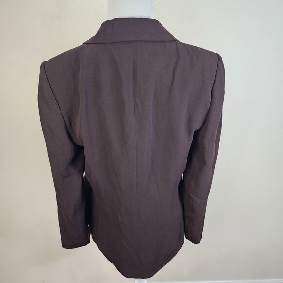 HB II Harve Benard Women's Brown Blazer/Blouse & Pants 2 Piece Set Size 8 Suit - Picture 9 of 12